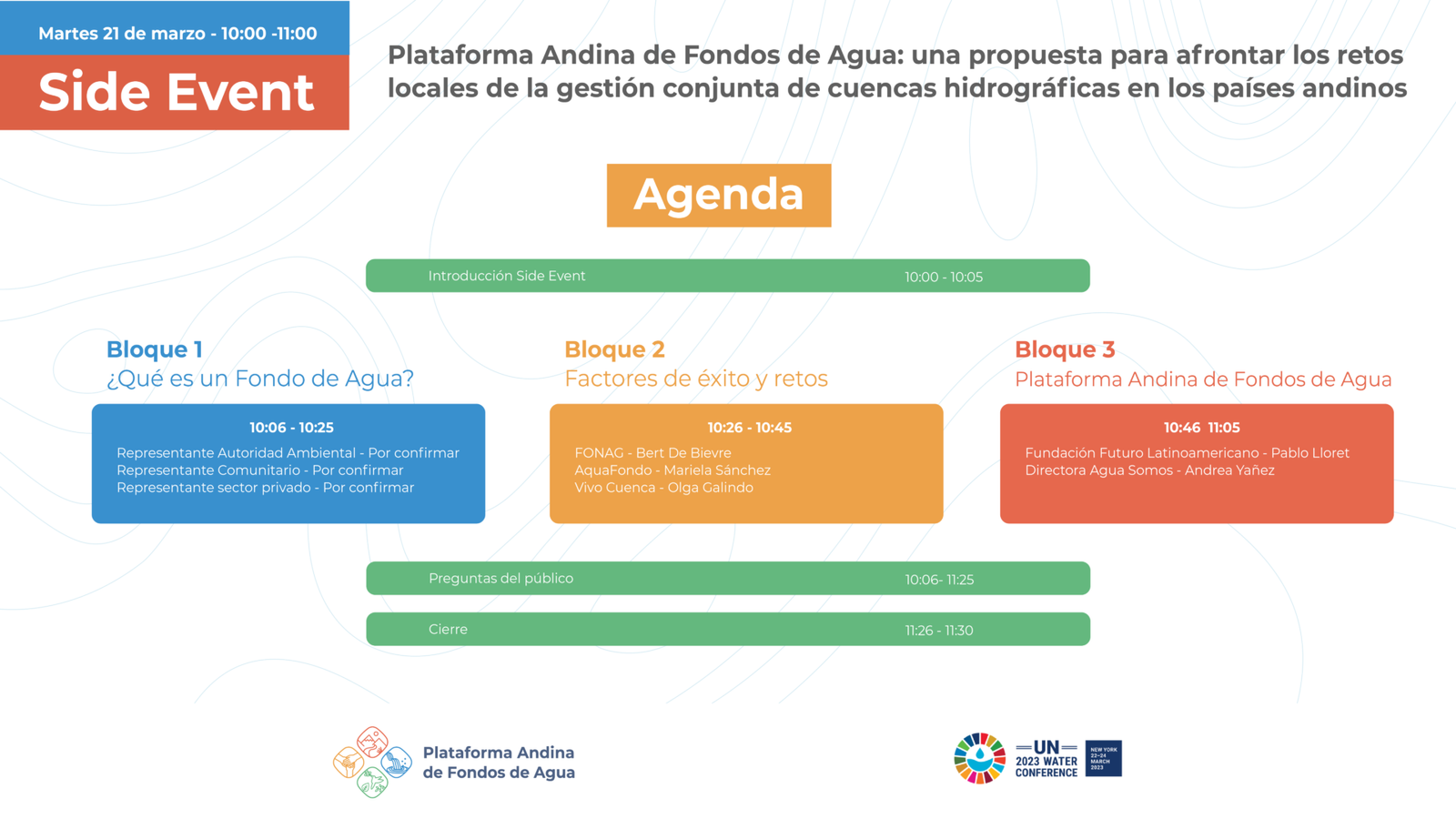 Side-Event Agenda